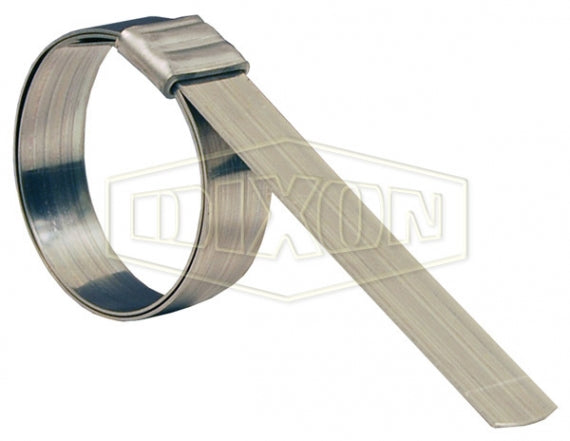 JS207 by Dixon Valve | JS-Series | Smooth I.D. Roll Over Type Clamp | 5/8" Band Width | 2" Clamp ID | 201 Stainless Steel Band | Box of 100