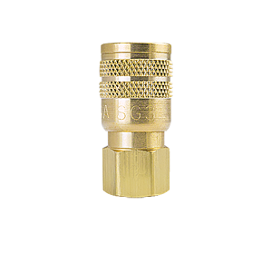 B-2CF3-B Breco by Foster | 1-Way Manual Sleeve Guard Sockets | C Series | 1/4" Socket x 3/8" Female NPT Thread | Straight | Brass