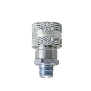 B-3WEM3-S Breco by Foster | W Series | Quick Disconnect | 3/8" Socket x 3/8" Male NPT Thread | Non-Valved | Straight | Steel