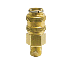DR21-1M Breco by Foster | DR Series | 1/8" Socket x 1/8" Male NPT Thread | Straight | Brass