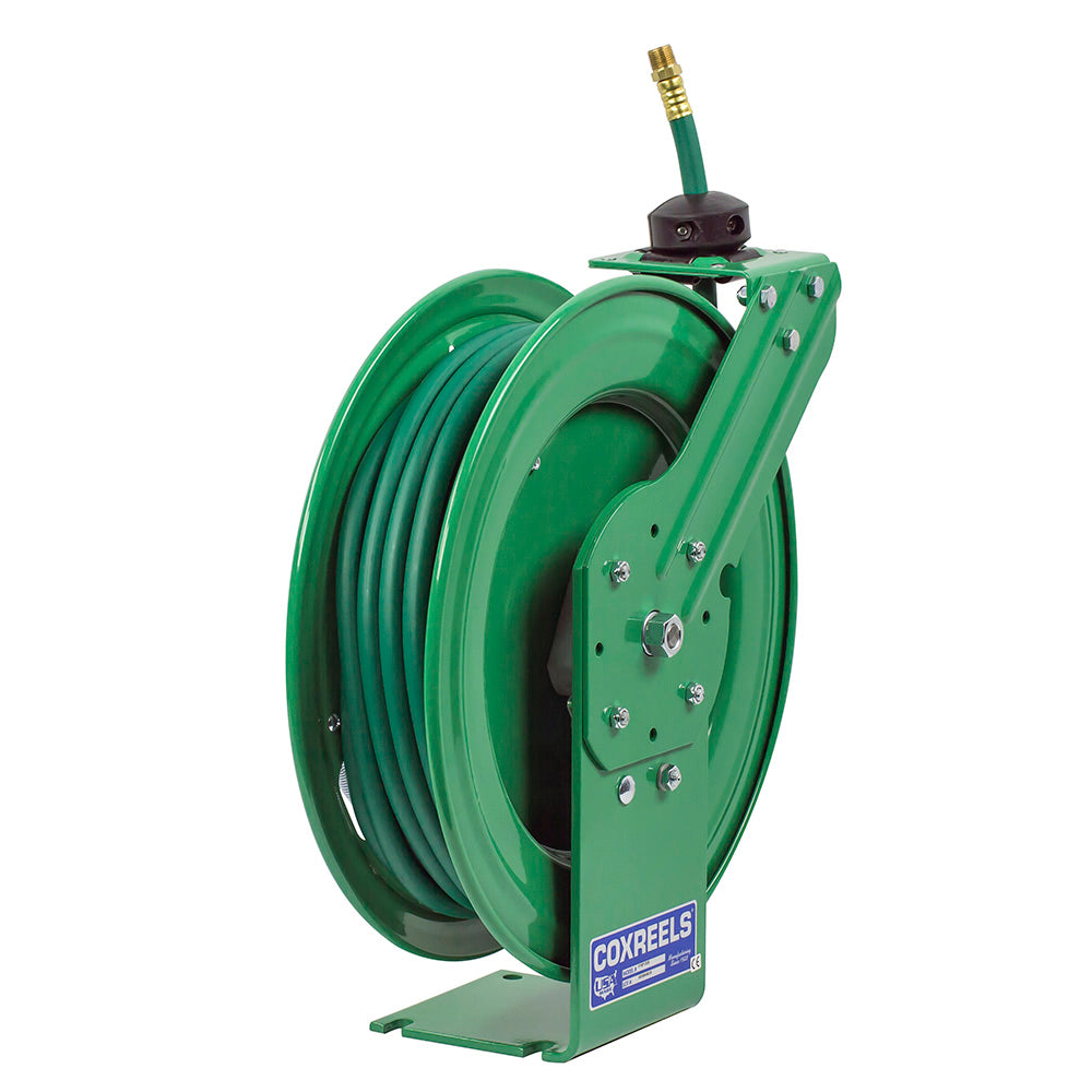 P-NPL-350 by Coxreels | Nitro-Pro Series | 300 PSI Spring Driven Hose Reel for Nitrogen | 3/8" Hose ID, 3/8" FNPT Inlet | Steel | 50ft Capacity, Hose Not Included