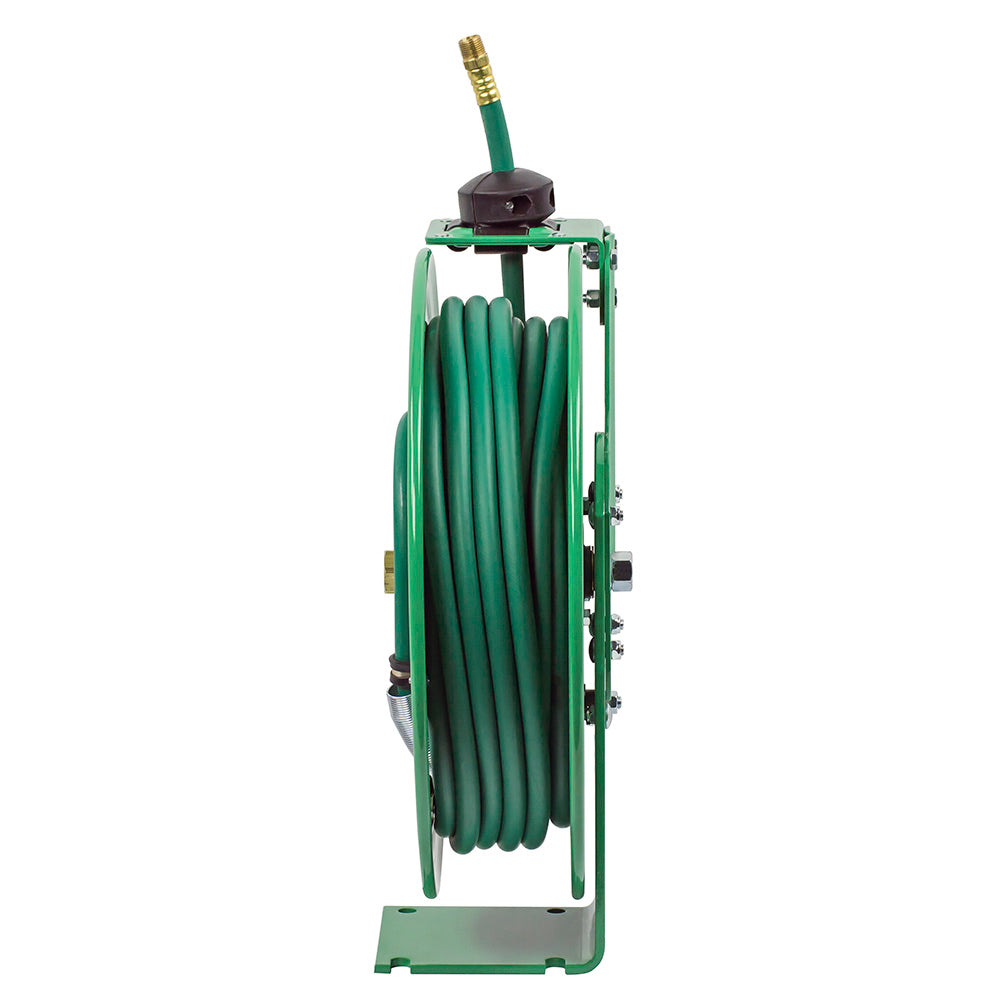 P-NPL-350 by Coxreels | Nitro-Pro Series | 300 PSI Spring Driven Hose Reel for Nitrogen | 3/8" Hose ID, 3/8" FNPT Inlet | Steel | 50ft Capacity, Hose Not Included