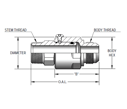 SS16MP100XMJ16-Ni-V by Super Swivel | 1863-Ni-V | 1-11-1/2 Male Pipe NPTF x 1-5/16-12 Male 37° JIC | 0.827" Through Hole | Straight | Electroless Nickel | Viton Seal