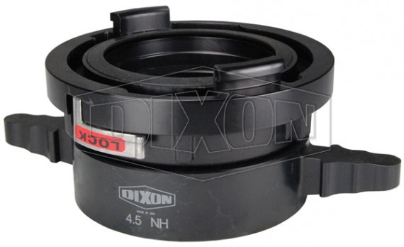 SFSA5045F-LH Dixon Aluminum 5" Storz x 4-1/2" Female NST(NH) Swivel Adapter (Long Handle)