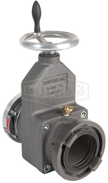 SGV540 Dixon Aluminum Alloy Large Diameter (LDH) Gate Valve - 5" Storz Inlet x 4" Storz Outlet