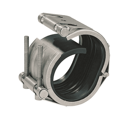 STR35151 Dixon Valve 2" Stainless Steel Straub Open-Flex 1L Coupling - 2.38" Actual Pipe OD - 2.32" to 2.42" Pipe OD Range - 232 PSI