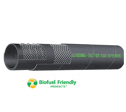 T629AA250X100 Alfagomma by Kuriyama | Black Biofuel Petroleum S & D Hose | 2-1/2" ID | 2.95" OD | 150 PSI | 100ft Length