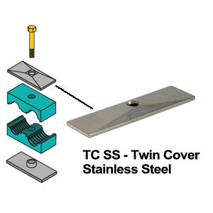 TC1SS by ZSi-Foster | Beta Clamp | Twin Series | Group T1 | Cover Plate | Stainless Steel