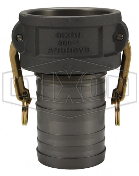 150-C-ALH by Dixon Valve | Cam & Groove Coupler | Type C | 1-1/2" Coupler x 1-1/2" Hose Shank | Aluminum Hard Coat