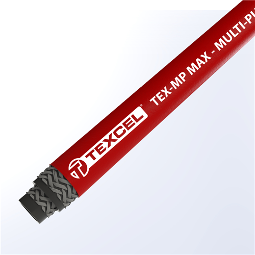 MP-MAX-20-R300-300R by Texcel | TEX-MP MAX Series | Non-Conductive Multi-Purpose Air Hose | 1-1/4" Hose ID | 300 PSI | Red | 300ft Length