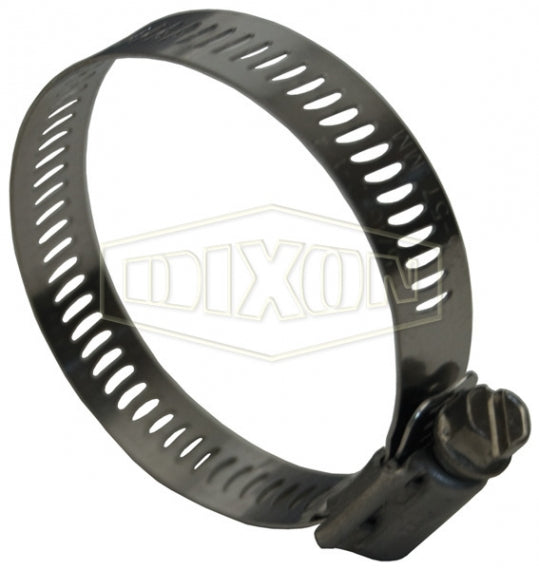 HSS212 by Dixon Valve | Style HSS | Worm Gear Clamp | 9/16" Band Width | Hose OD Range: from 10-7/8" to 13-3/4" | SAE 300 Stainless Steel Band & Screw | Box of 10