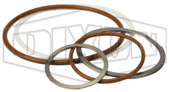8BOP-SKIT by Dixon Valve | Hydraulic Quick Disconnect Coupling | WS-Series | Heavy-Duty Wingstyle Interchange Coupler Seal Kit | For 1" Body Size | FR FKM Seal