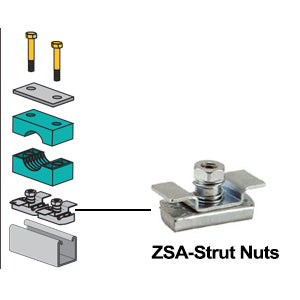 ZSA1-8-S6 by ZSi-Foster | Beta Clamp | Standard Series | Z-Strut Nut | Stainless Steel