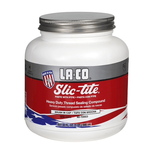 042049 La-Co Slic-tite Paste with PTFE - 1 qt. - Brush in Cap (Case of 12) - Beltsmart
