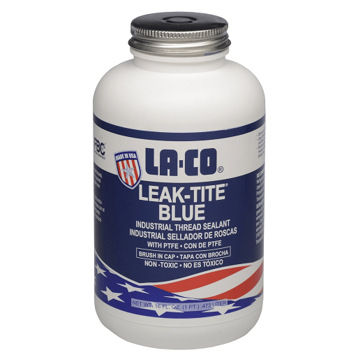 046009 La-Co LEAK-TITE Blue - 1/4 pt. Brush in Cap - (Case of 24) - Beltsmart