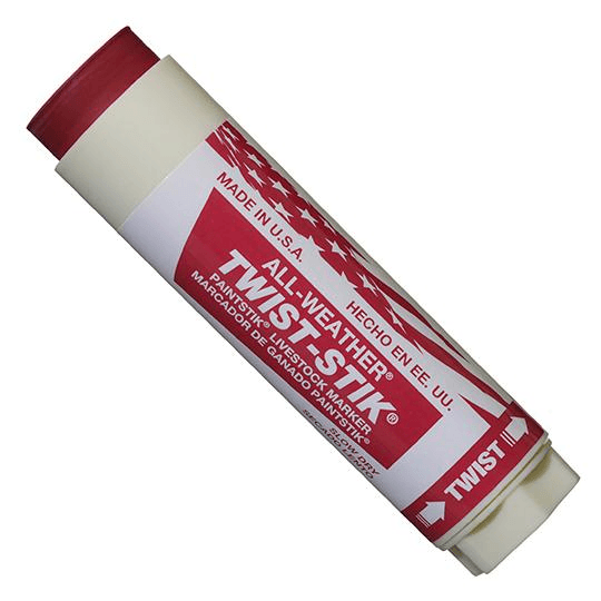 061062 All-Weather Twist-Stik Livestock Marker - Red - (Case of 72) - Beltsmart