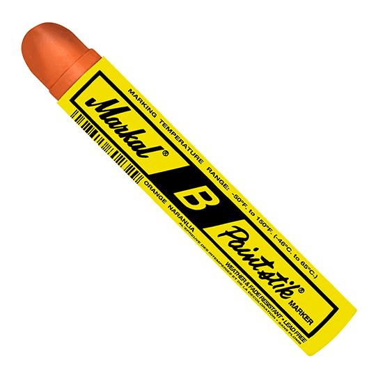 080224 Markal B Paintstik - Standard Size 11/16" x 4-3/4" - Orange - Beltsmart