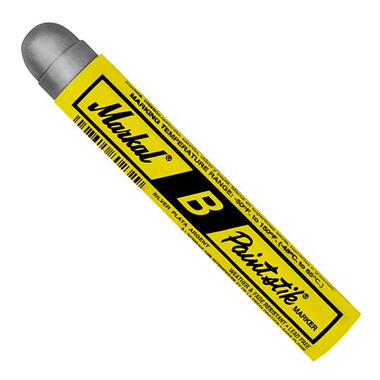 080233 Markal B Paintstik - Standard Size 11/16" x 4-3/4" - Silver - (Case of 144) - Beltsmart