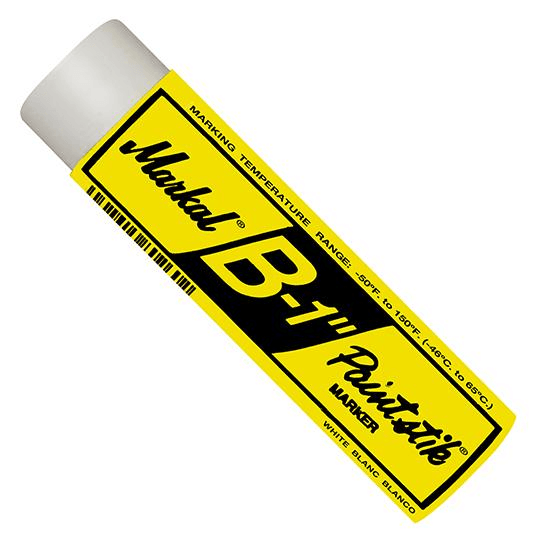 080260 Markal B Paintstik - King Size 1" x 4-3/4" - White - (Case of 144) - Beltsmart