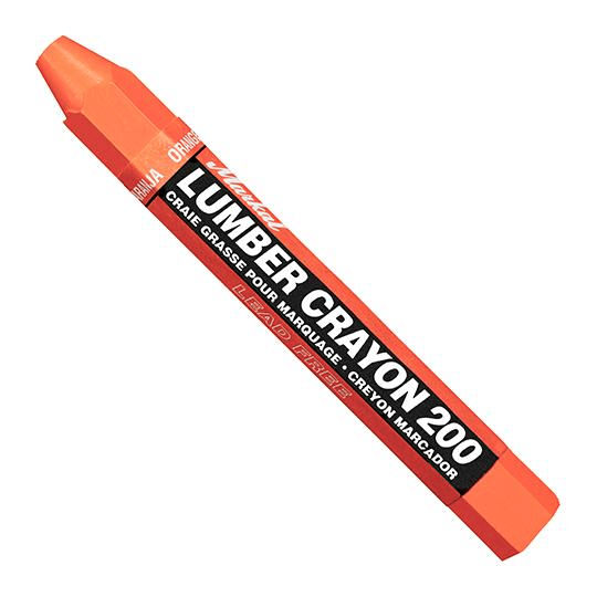 080354 Markal Lumber Crayon 200 - Orange - (Case of 144) - Beltsmart