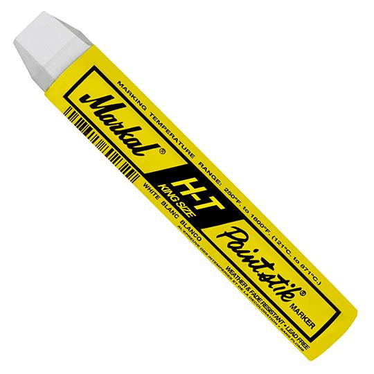 081210 Markal HT Paintstik - King Size 3/4" - White - (Case of 144) - Beltsmart