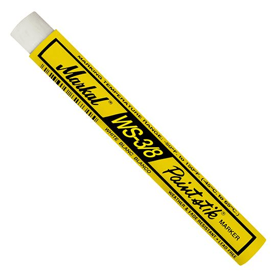 082420 Markal WS-3/8 Paintstik - White - (Case of 144) - Beltsmart