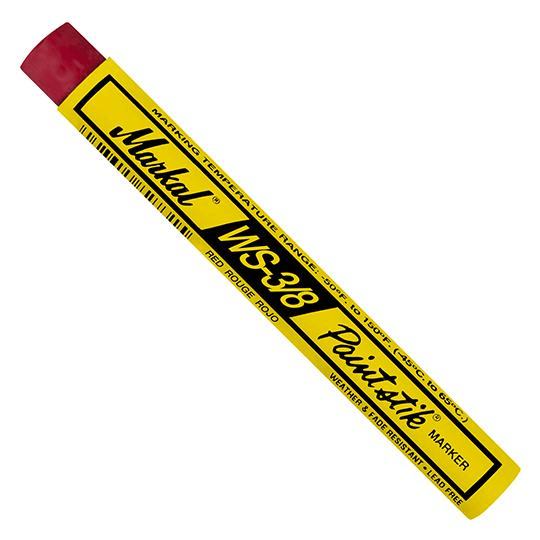 082422 Markal WS-3/8 Paintstik - Red - (Case of 144) - Beltsmart