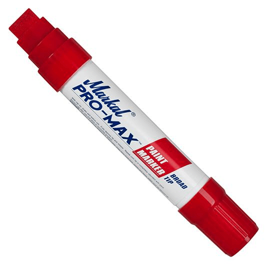 090902 Markal PRO-MAX - 3/16" (5 mm), 5/16" (8 mm), 9/16" (14.3 mm) Mark Size - Red (Case of 24) - Beltsmart