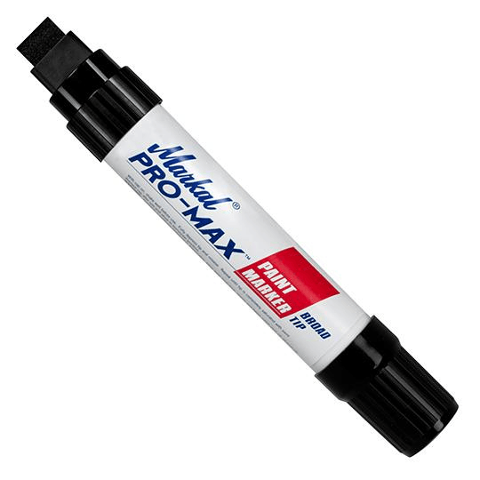 090903 Markal PRO-MAX - 3/16" (5 mm), 5/16" (8 mm), 9/16" (14.3 mm) Mark Size - Black (Case of 24) - Beltsmart