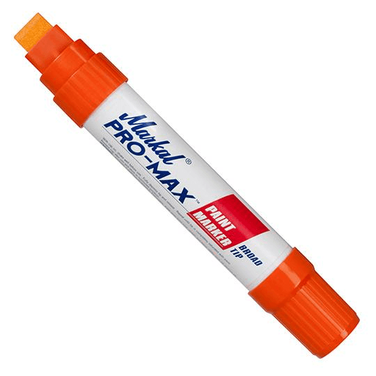090904 Markal PRO-MAX - 3/16" (5 mm), 5/16" (8 mm), 9/16" (14.3 mm) Mark Size - Orange (Case of 24) - Beltsmart