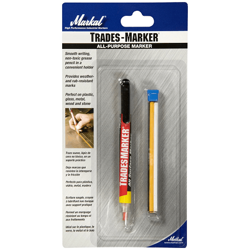 096000 Markal TRADES MARKER Holder & Assorted Sticks - (Carded) (Case of 24) - Beltsmart