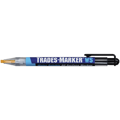 096171 Markal Trades-Marker WS - Yellow - (Case of 48) - Beltsmart