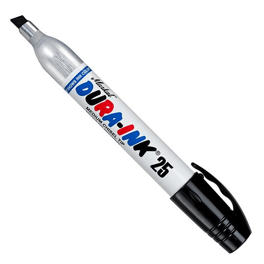 096223 Markal DURA-INK 25 - 1/8" (3 mm), 1/4" (6 mm) Mark Size - Black - (Case of 48) - Beltsmart