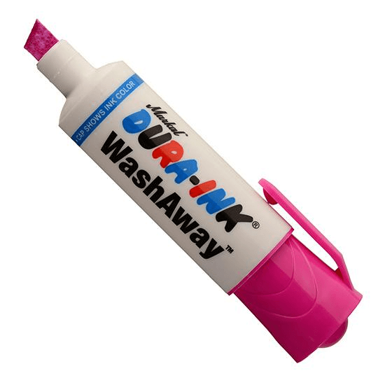 096301 Markal DURA-INK WashAway - 1/8" (3 mm), 5/8" (16 mm) Mark Size - Pink - (Case of 48) - Beltsmart