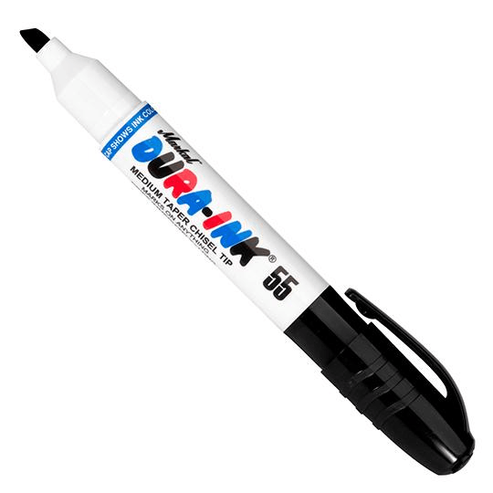 096529 Markal DURA-INK 55 - 1/16" (1.5 mm), 3/16" (4.5 mm) Mark Size - Black - (Case of 48) - Beltsmart