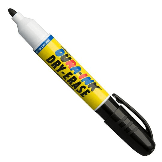 096571 Markal DURA-INK Dry Erase - 1/8" (3 mm) Mark Size - Black - (Case of 48) - Beltsmart