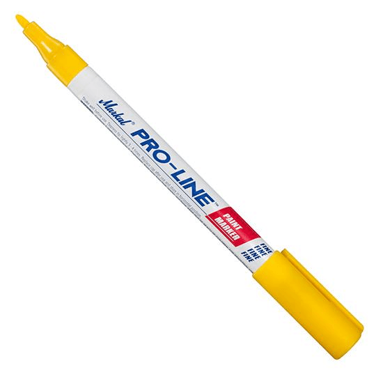 096872 Markal PRO-LINE Fine - 1/16" (1.5 mm) Mark Size - Yellow (Case of 48) - Beltsmart