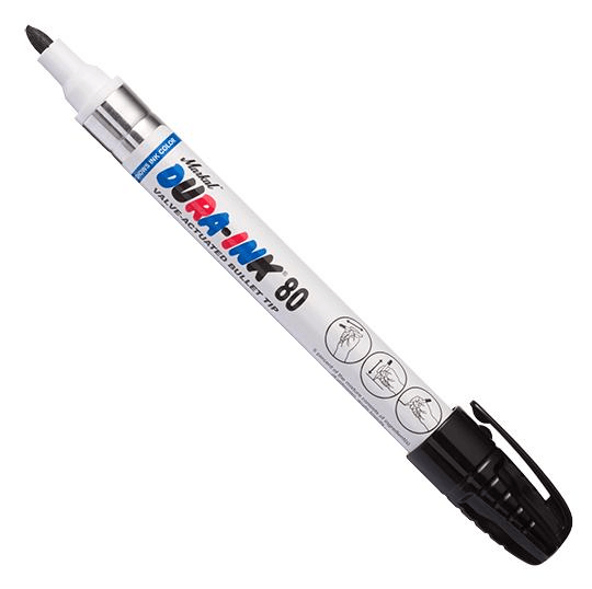 096923 Markal DURA-INK 80 - 1/8" (3 mm) Mark Size - Black - (Case of 48) - Beltsmart