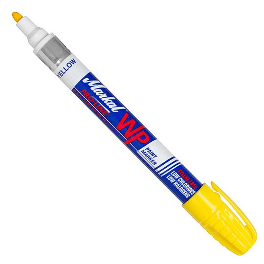 096931 Markal PRO-LINE WP - 1/8" (3 mm) Mark Size - Yellow (Case of 48) - Beltsmart
