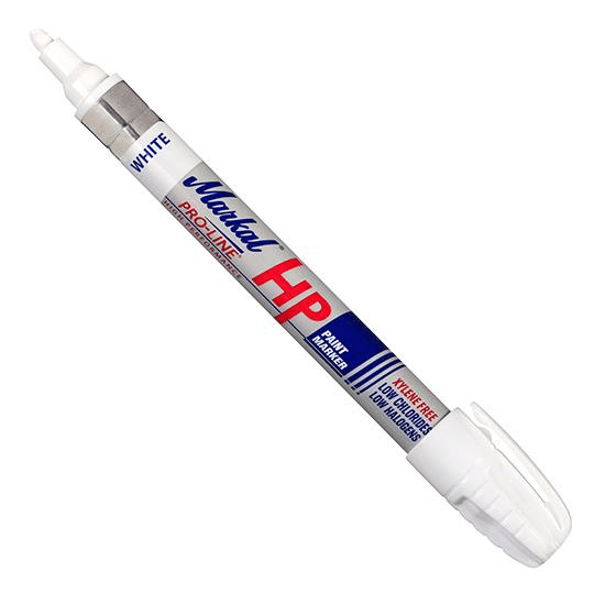 096960 Markal PRO-LINE HP - 1/8" (3 mm) Mark Size - White (Case of 48) - Beltsmart
