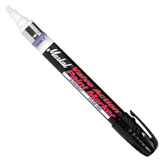 097054 Markal Valve Action Paint Marker Ultra Violet - 1/8" (3 mm) Mark Size - Invisible UV (Case of 48) - Beltsmart