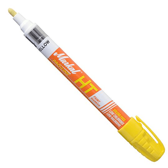 097302 Markal PRO-LINE HT - 1/8" (3 mm) Mark Size - Yellow (Case of 48) - Beltsmart