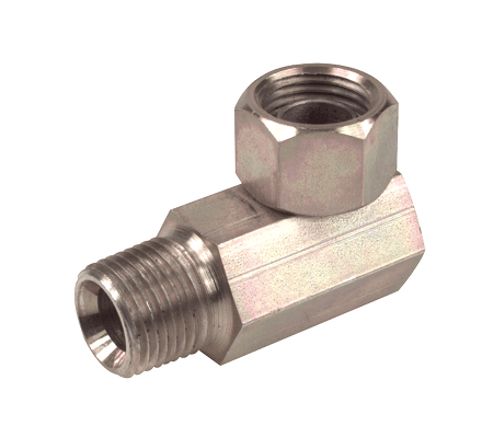 1001-88 Alemite 90deg. Swivel Adapter Fitting Accessory - Thread: 1/2" NPTF(m) x 1/2" NPTF(f) - Thread (female): 1/2" NPSM(f) - Beltsmart