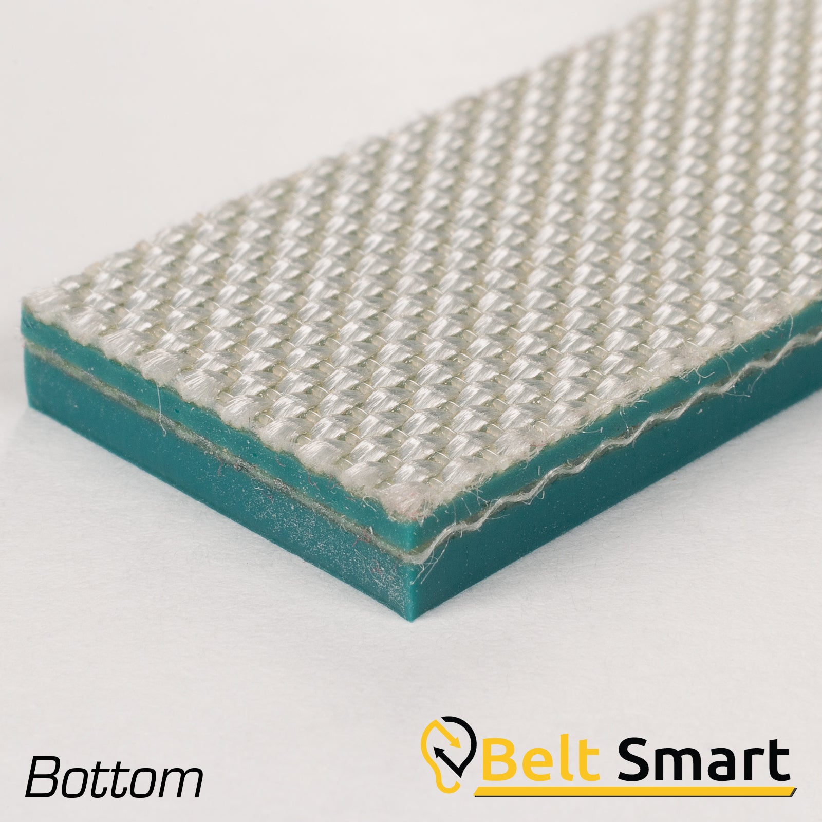 BS116A - #116A Beltservice E15/2 0/V20AS Blue 2 Ply Poly CR 100 PVC 1/16" Sticky Top x Bare Conveyor Belt