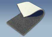 BS134SG - #134SG Beltservice ProTurn 2 Ply Poly Black PVC x Sand Grit AS FR Conveyor Belt