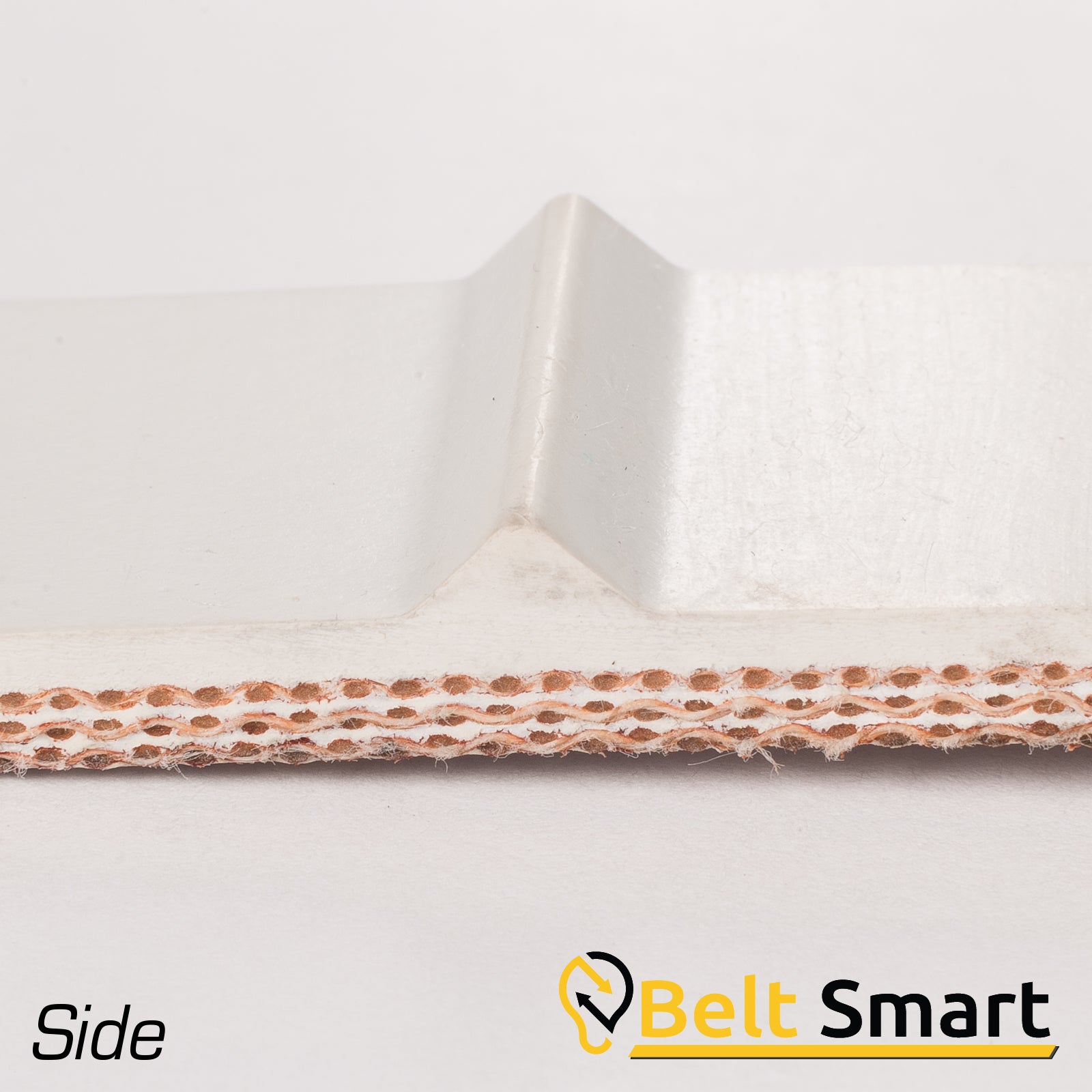 BS013 - #13 Beltservice 3 Ply Poly 150 White Nitrile Meatcleat Conveyor Belt
