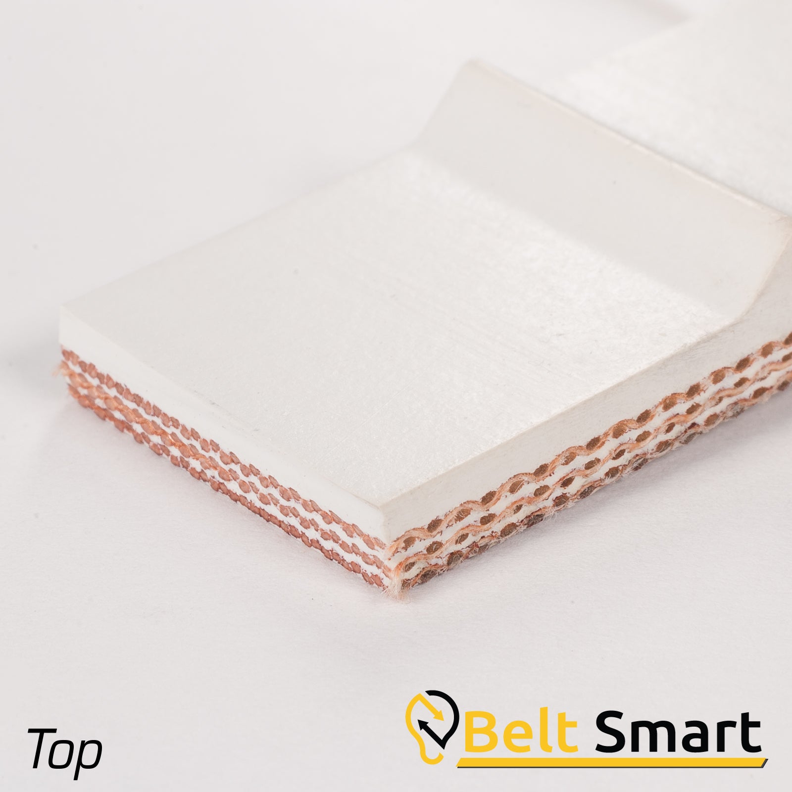 BS013 - #13 Beltservice 3 Ply Poly 150 White Nitrile Meatcleat Conveyor Belt