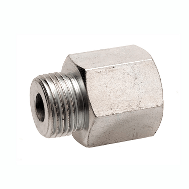 305859 Alemite Straight Adapter - Thread: 7/16"-27 UNS-2A (m) - Thread (M / F): 1/8" NPTF(f) - Beltsmart