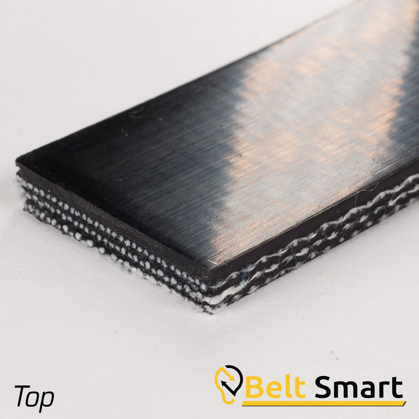 BS030 - #30 (10698) Beltservice 3 Ply Poly 135 Black Nitrile COS Conveyor Belt