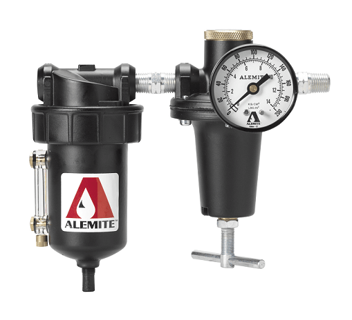 338860 Alemite Filter and Regulator Package - Max Inlet Pressure: 175 PSI - Inlet/outlet: 1/4" NPTF(f) - Beltsmart